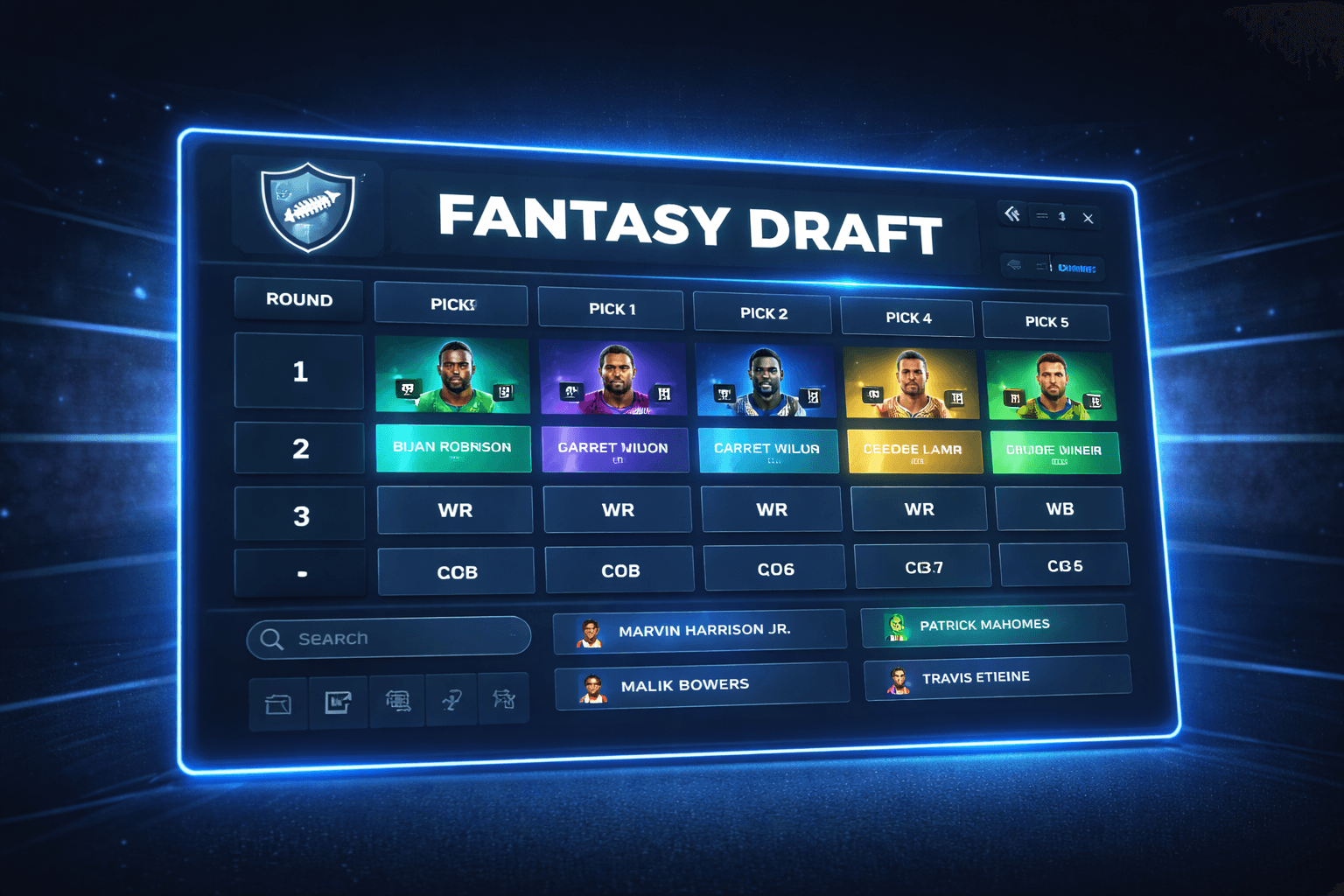 Rookie Mock Draft Machine